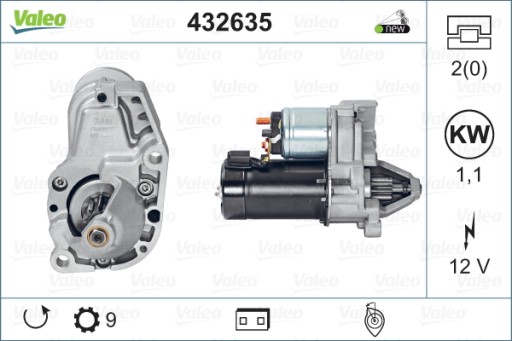 Стартер valeo 432635