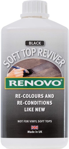 RENOVO SOFT TOP REVIVER ЧЕРНАЯ КАБРИО КРАСКА 1Л МЕБЕЛЬНАЯ КРАСКА