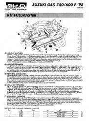 Стійка скрині cent. SHAD Suzuki GSX600/750 (98-04)