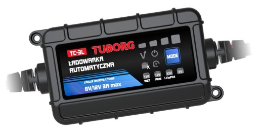 Автоматичний зарядний пристрій Tuborg TC-3L 6V 12V 3A LiFe