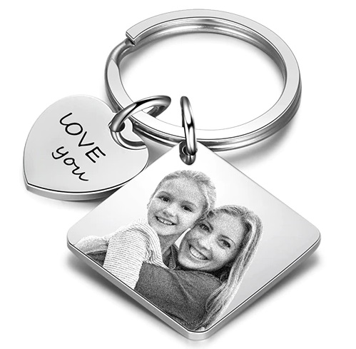 БРЕЛОК ЛЮБОВЬ ДАТА ГРАВЕР ФОТО СЕРДЦЕ КАЛЕНДАРЬ