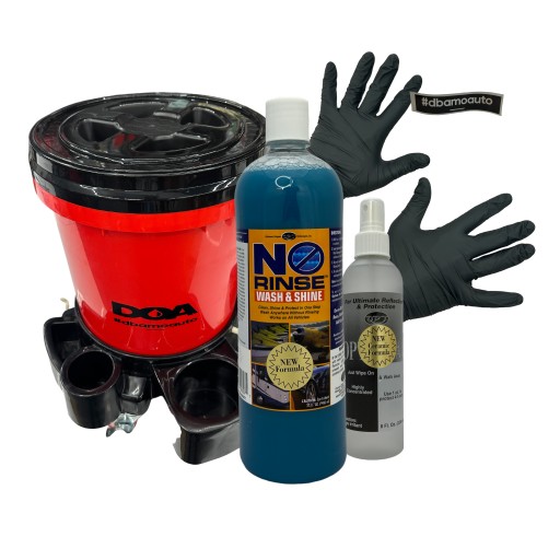 Optimum NO RINSE Shampoo Set + OPT WAX + BUCKET