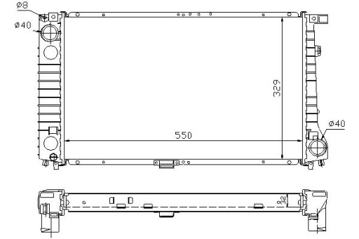 NIS-60744A-ZS1 - Радіатор двигуна - система охолодження двигуна nisse