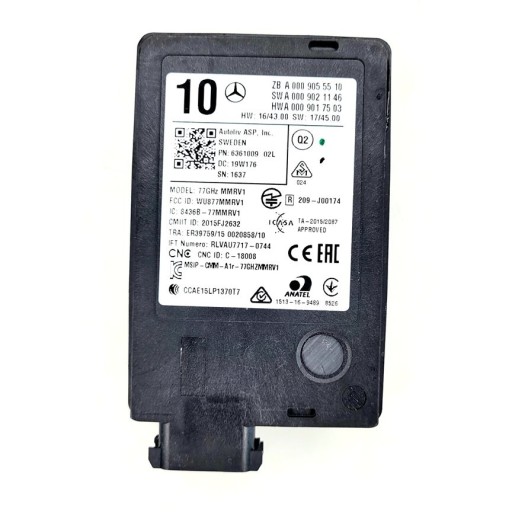 Радарный датчик distronic mercedes a0009055510
