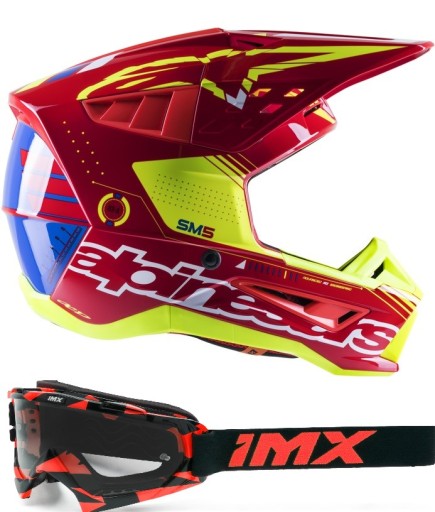 ШОЛОМ ALPINESTARS S-M5 ACTION, ОКУЛЯРИ БЕЗКОШТОВНО!!!!