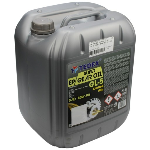 Трансмісійне масло supergear 80w90 tedex ls 90 20л