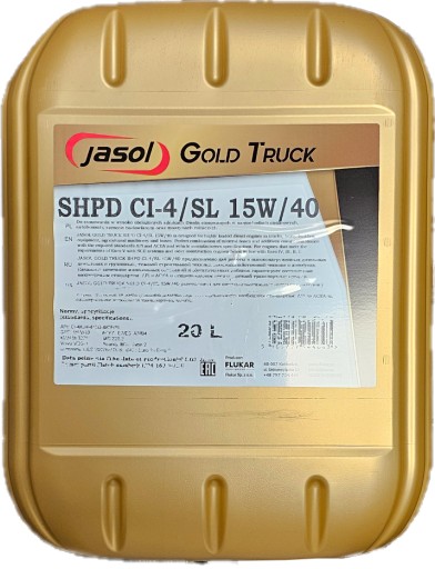 JASOL GOLD TRUCK SHPD CI-4/SL 15W/40 20л.