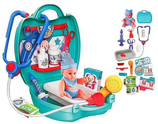 МАЛЕНЬКИЙ ДОКТОР НАБІР ДОКТОР У ВАлізІ + ЛЯЛЬКА