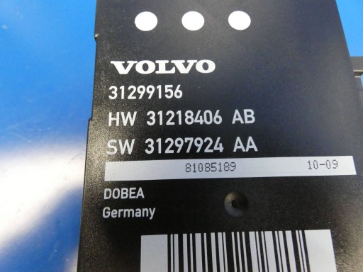 VOLVO XC60 and mechanism pump of the opening bonnet boot