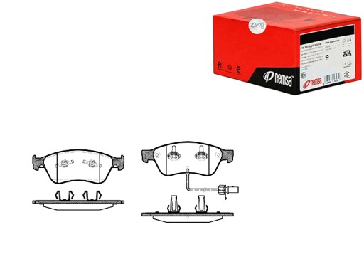 КОЛОДКИ ТОРМОЗНЫЕ REMSA 4E0698151 A K 4E4698151 изображение 1