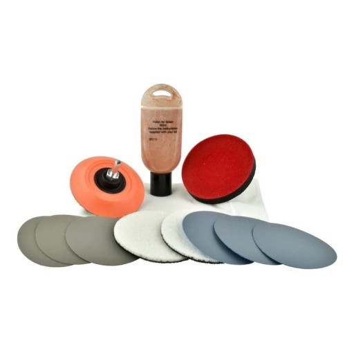 FLEXIPADS НАБОР ДЛЯ ПОЛИРОВКИ АВТОМОБИЛЬНЫХ СТЕКОЛ