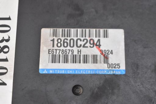 control unit computer of the engine 1860C294 MITSUBISHI ASX 1 and 1.6 MIVEC 117KM 12