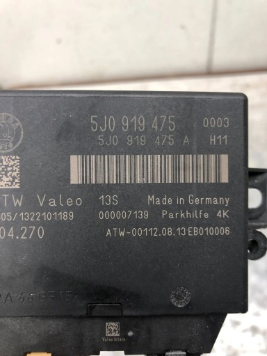 module PDC SKODA FABIA II LIFT 5J0919475