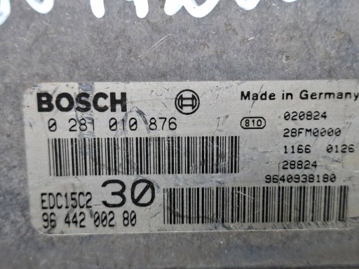 Bedienteil DES MOTORS 0281010876 9640938180 9644200280 Peuegot Citroen 2.2 HDI