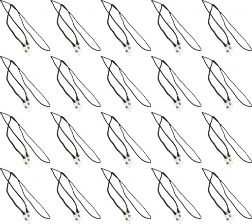 Шнур для очков 3 м Черный x20