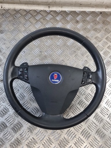 SAAB 93 9-3 II LIFT steering wheel, leather airbag with shifting