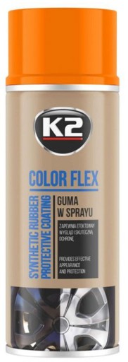 K2 COLOR FLEX ГУМ-СПРЕЙ ОРАНЖЕВЫЙ 400 МЛ