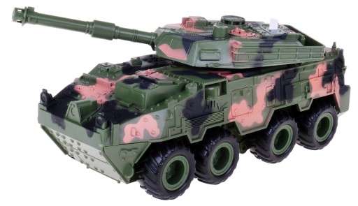 VOJENSKÝ TANK 25 CM 1:28 SVETLO ZVUK POHON ZIE