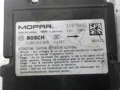 FIAT DOBLO II SENSOR airbagy airbag 51976890 0285012409 MOPAR