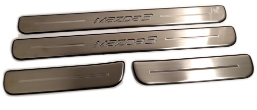 Декоративні накладки на пороги-Mazda 3 BM