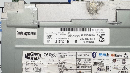 BMW F10 F11 F20 F30 F31 F32 RADIO olvasó navigáció CD lejátszó 8792148