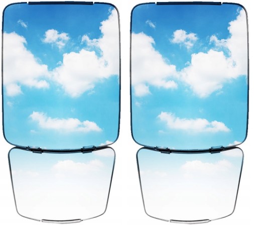 LP0435MP - ДВОЙНОЕ ЗЕРКАЛО УНИВЕРСАЛЬНОЕ 223X435 ММ В КОРПУСЕ NEW HOLLAND JD MF НАБОР ИЗ 2 ШТ.