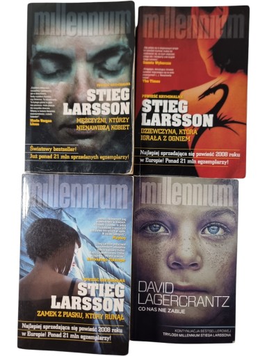 Zdjęcie egzemplarza: Saga Millennium 1-4 / Stieg Larsson / Mężczyźni, którzy nienawidzą kobiet