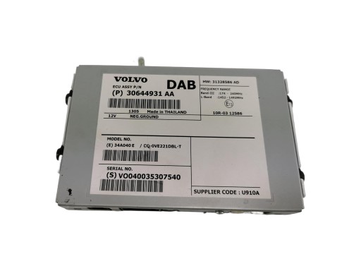modul Bedienteil DAB VOLVO V40 II 30644931AA