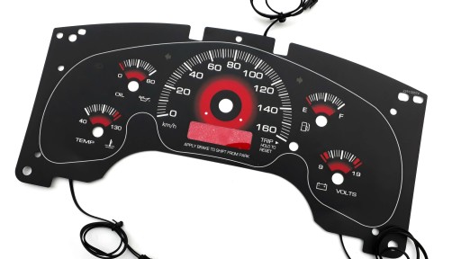 Схема 2 циферблатів лічильника Chevrolet Astro INDIGLO