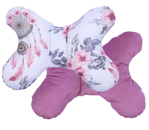 Протиударна подушка MIMILOO метелик, відтінки рожевого