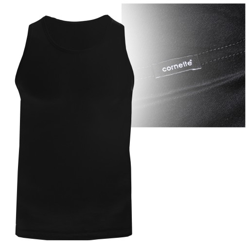 Cornette Pánske tričko Vesta Bavlnené 213 Čierna Veľkosť M