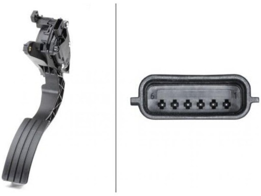 6PV 009 - Педаль акселератора подходит: renault captur i, clio iv, clio iv/hat