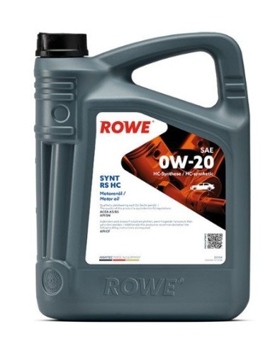 ROWE HIGHTEC SYNT RS HC OIL 0W-20 5л ROWE ACEA A5