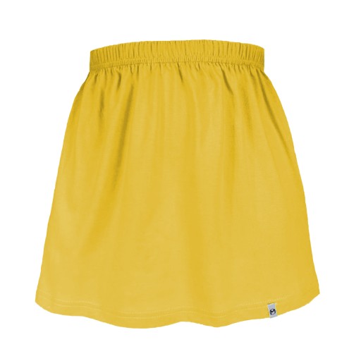 Dievčenská bavlnená sukňa vzdušná na leto žltá 104/110