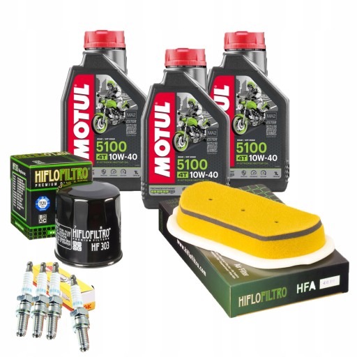 Масло Motul 5100 YAMAHA YZF R6 99-02 Фильтры Свечи зажигания