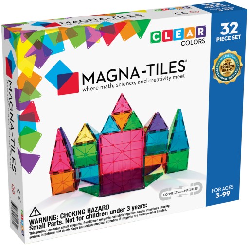 Магнітні блоки Magna-Tiles прозорі 32 шт.