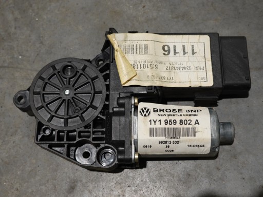 1Y1959802A 1Y1837402D - Vw new beetle кабріолет 1y0 моторчик дверних вікон передній правий