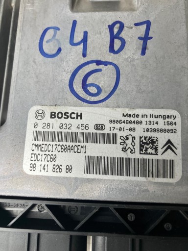 computer Motore PEUGEOT CITROEN 1.6 BLUE HDI 9814182680 9806460480