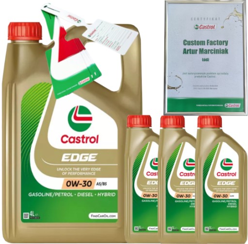 CASTROL EDGE 0W30 A5/B5 7L VOLVO 95200377 + ПОДВЕСКА