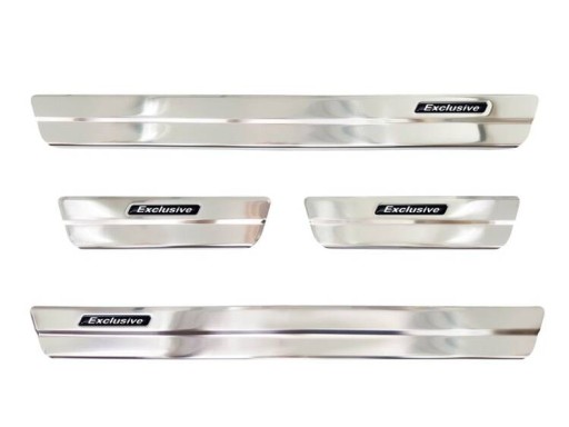 Накладки на пороги Toyota Corolla XII (Сталь)