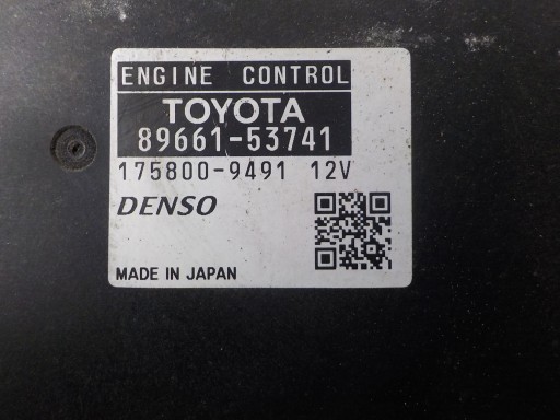 LEXUS IS 220 computer control unit 89661-53741 175800-9491