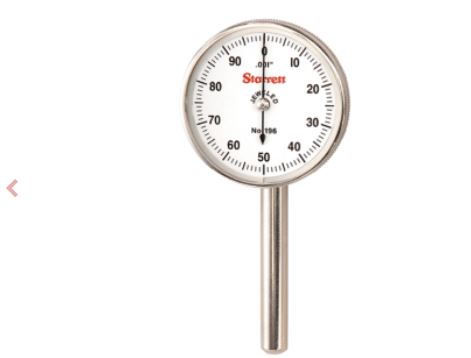 Starrett 196b1 Back Plunger Dial Indicator