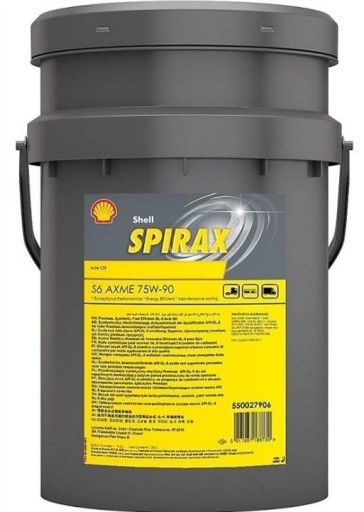 Масло shell spirax s6 axme 75w-90 20л