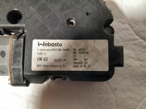 AUDI A4 B9 Motor Schiebedach 3G5877795