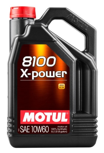 MOTUL OIL MOTUL 10W60 5L 8100 X-POWER / SN/CF / A3/B4
