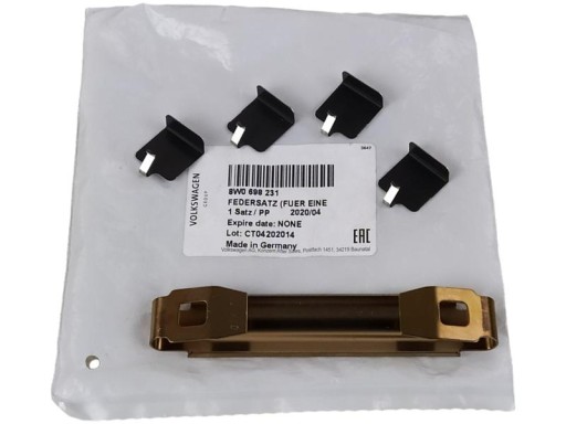 OE VAG ПЛАСТИНЫ ТОРМОЗНЫХ КОЛОДОК PRZ 8W0698231