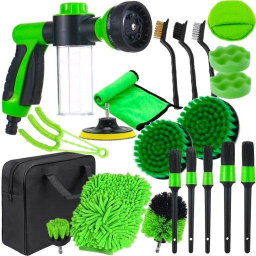 НАБІР ДЕТАЛІЗАЦІЇ ДЛЯ ОЧИЩЕННЯ АВТО АВТОПІНА ЗІ ШЛАНГОМ 21 ЕЛЕМЕНТ.