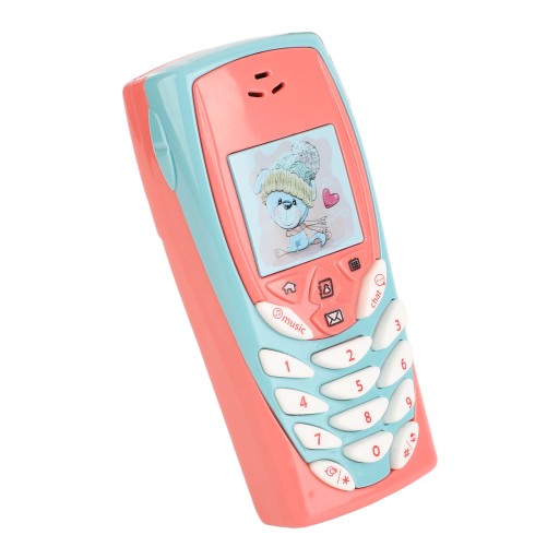 Дитячий телефон 2721230012111 3 см х 10 см відтінки рожевого