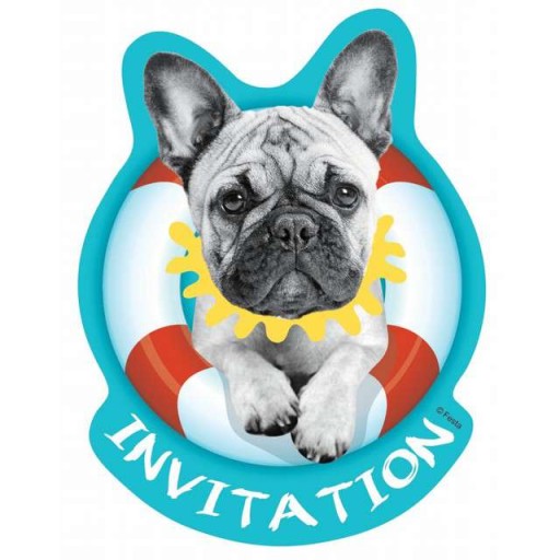 ZAPROSZENIA urodzinowe HAWAJSKIE PARTY mops 6 szt 8121481318 Allegro.pl