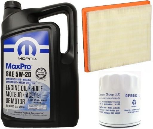 MOPAR 5W20 5L + ФИЛЬТРЫ TOWN COUNTRY 3.8 07-10